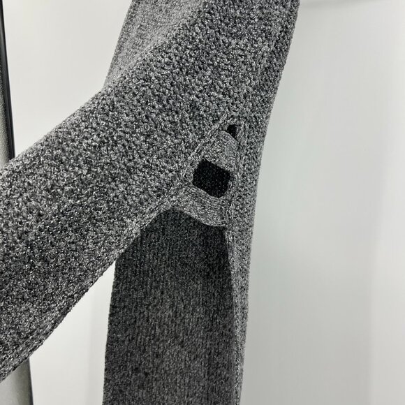 Cliche Wool Blend Turtleneck Heathered Gray Tunic Sleeveless Sweater Small - Picture 4 of 9